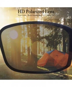 Sport Polarized Sunglasses for Men UV Protection HD Lens Sport Sunglasses for Men Driving Fishing - CS18WHCMQ68 $10.76