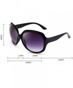 Oval Sunglasses Women Oval Shape Fashion Sunglaasses Women Sunglasses Girls - Transparent-black - CO18WYRWW30 $23.32