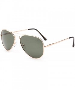 Aviator Polarized Aviator Sunglasses Mirrored Lens Classic Aviator Polarized Sunglasses Small - CC18I62N6KQ $20.83