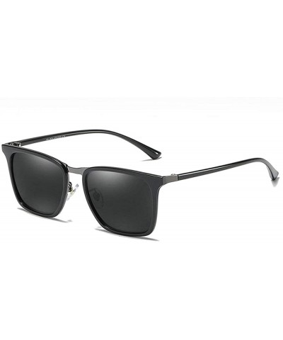Square 2019 diopter finished myopia polarized sunglasses fashion square men driving glasses UV400 - CE18R0QOHX3 $23.68