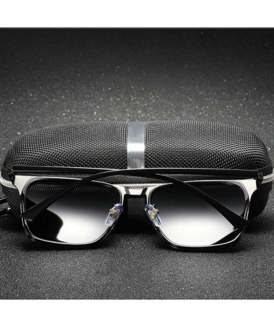 Square 2019 diopter finished myopia polarized sunglasses fashion square men driving glasses UV400 - CE18R0QOHX3 $23.68