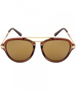 Aviator Modern Aviators with Color Mirror Lenses 541039-REV - Clear Brown - CS12IRVJFUL $9.89