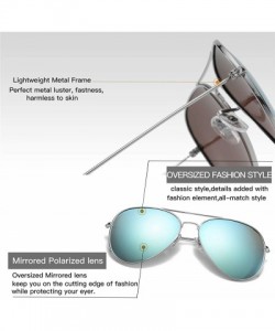 Aviator Polarized Sunglasses Ultralight Stainless Steel Fashion Color Film Sunglasses Unisex Aviator Sunglasses - CC194HQAA3R...