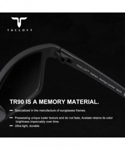 Sport Classic Polarized Sunglasses for men HD TR90 Durable Unbreakable Frame TR004 - Black Frame / Revo Blue Lens - C71822T8D...