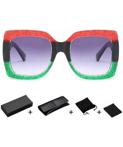 Goggle Oversized Oval Men Women Sunglasses Goggles Brand Designer Eyewear Accessories Big Frame - C7 With Box - C518W9KGGLG $...