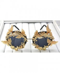 Butterfly 2019 fashion Design glasses Luxury Retro Handmade Metal Butterfly flower pearl Women Vintage style Sunglasses - C91...