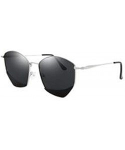 Aviator Polarized stainless steel frame sunglasses- foldable anti-glare sunglasses - B - CY18RWEZCWU $47.81