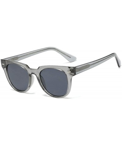 Square 2020 New Mi Pin Women's CP Mirror Leg Bend Fashion Brand Designer Sunglasses UV400 - Grey - C81934DTS0S $25.55