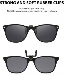 Sport Polarized Clip on Sunglasses for Men & Women UV Protection with Flip Up Anti Glare Fishing Driving Glasses - C1194GU3KA...