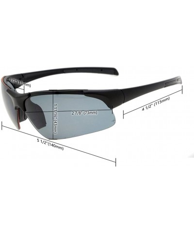 Rimless TR90 Unbreakable Sports Half-Rimless Bifocal Sunglasses Baseball Running Fishing Driving Golf Softball Hiking - C112N...