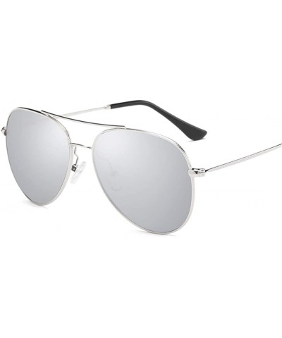 Rimless Unisex Retro Alloy Sunglasses Men Polarized UV400 - C4 - C618M3EW7CQ $37.16