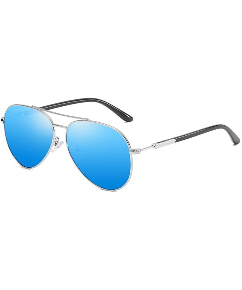 Butterfly Sunglasses Unisex Polarized 100% UV Blocking Fishing Baseball Driving Travelling Trendy Metal Ultra-light - Blue - ...