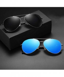 Butterfly Sunglasses Unisex Polarized 100% UV Blocking Fishing Baseball Driving Travelling Trendy Metal Ultra-light - Blue - ...