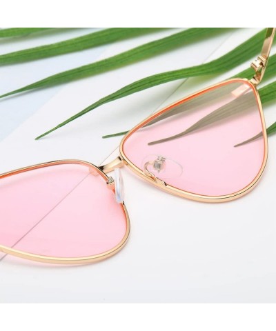 Cat Eye Sunglasses Vintage Protection Glasses Eyewear - E - CN18QTG8MI7 $9.47