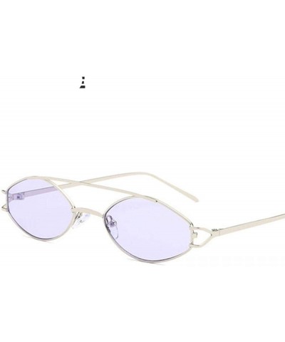 Aviator Small Cat Eye Sunglasses Men Women 2019 Fashion Metal Frame Shades UV400 Yellow - Gold Black - CW18YZWOHD3 $13.34