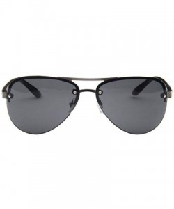 Square Vintage Pilot Men Sunglasses Women Outdoor Classic Big Frame Driving Sun Glasses - Green - CV18S67I84S $8.94