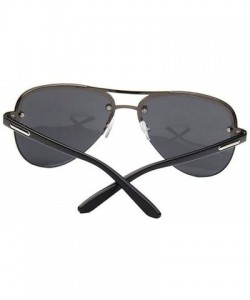 Square Vintage Pilot Men Sunglasses Women Outdoor Classic Big Frame Driving Sun Glasses - Green - CV18S67I84S $8.94