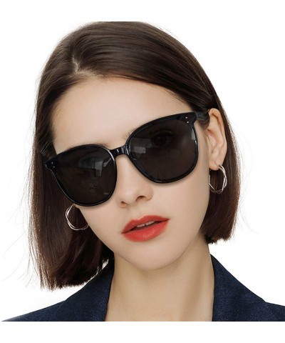 Square Retro Square Sunglasses for Women Men - Classic Polarized Fashionable Eyewear - 100% UV Protection - C31969YXK7Y $37.34