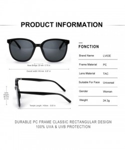 Square Retro Square Sunglasses for Women Men - Classic Polarized Fashionable Eyewear - 100% UV Protection - C31969YXK7Y $20.97