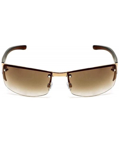 Wrap Emesly Wraparound Sunglasses Perfect Outdoors - Gold Frame - CL19C4040Q4 $15.77