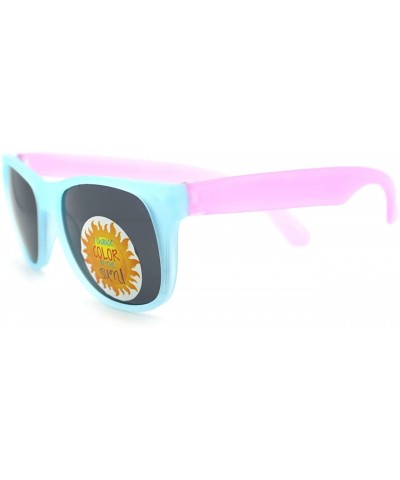 Sport Black Lens Photochromic Frame Matte Sport Horn Rim Sunglasses - Blue Lavender - CC11YAXMKIJ $12.56