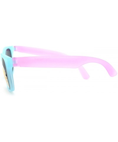 Sport Black Lens Photochromic Frame Matte Sport Horn Rim Sunglasses - Blue Lavender - CC11YAXMKIJ $12.56