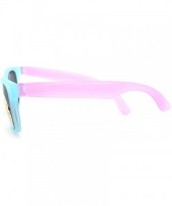 Sport Black Lens Photochromic Frame Matte Sport Horn Rim Sunglasses - Blue Lavender - CC11YAXMKIJ $12.56