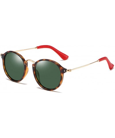 Sport Round Sunglasses Polarized-Vintage Ultra Light Shade Glasses-Driving Eyewear - C - C9190NAOLSE $26.18