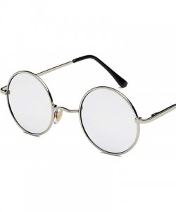 Aviator Women Retro Classic Round Polarized Sunglasses Fashion Men Luxury Vintage Metal Frame Mirrors Sun Glasses - 10 - C019...