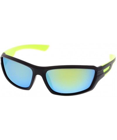 Wrap Ultra Light Weight Full Frame Sport Sunglasses Model 3184 - Yellow - CK187HTR34S $10.41