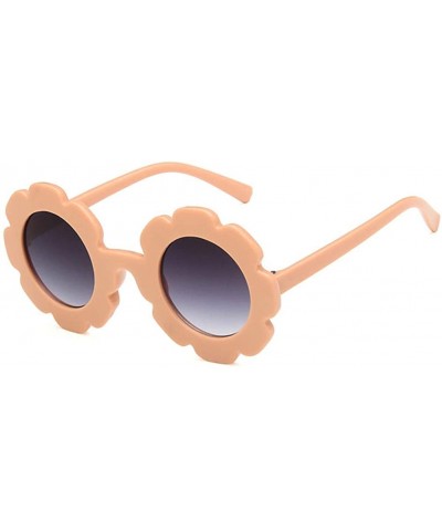 Round Unisex Sunglasses Retro Orange Pink Drive Holiday Round Non-Polarized UV400 - Orange Pink - CX18RKH28SG $17.58