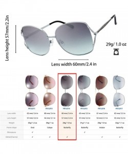 Oval Classic Crystal Elegant Women Beauty Design Sunglasses Gift Box - L145-silver - C718M0SXA2I $32.75