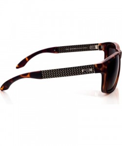 Rectangular Men's Retro Carbon Fiber Temple TAC Polarized Designer Sunglasses- 100% UV BLOCK- 14110 - Tortoise - CQ12KUP04IJ ...