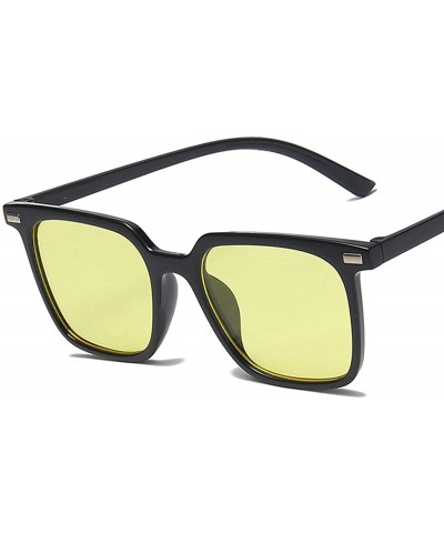 Square Vintage Classic Retro Square Sunglasses for Men and Women PC AC UV400 Sunglasses - Style 6 - CE18T2UL4R8 $29.47