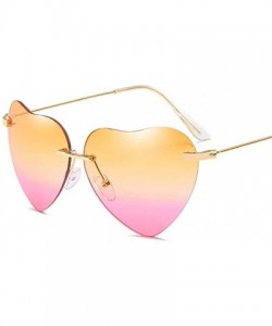 Cat Eye Hiking New Retro Love Ocean Piece Sunglasses Street Beat Peach Heart Shaped Sunglasses - Multicolor-f - CN18T6DEA7W $...