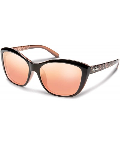 Sport Skyline Polarized Sunglasses - Rose Backpaint Laser / Polarized Pink Gold Mirror - CY196I7NTDY $99.13
