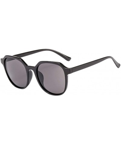 Square Unisex Sunglasses 100% UV Protection Sunglasses Fishing Sport for Women Vintage Retro Mirrored - Black - CG1905ATEWL $...