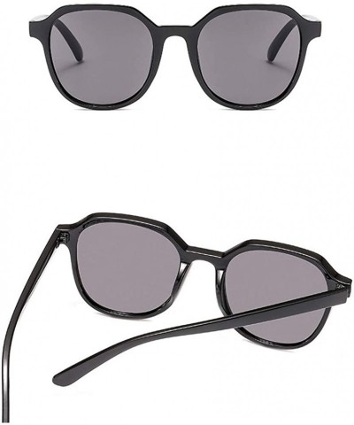 Square Unisex Sunglasses 100% UV Protection Sunglasses Fishing Sport for Women Vintage Retro Mirrored - Black - CG1905ATEWL $...
