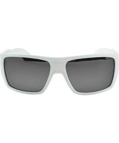 Sport Webster Men's Polarized Sport Fishing Sunglasses - Multiple Options - Matte White - C918R6KW7ZM $40.85