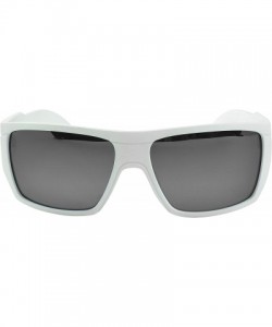 Sport Webster Men's Polarized Sport Fishing Sunglasses - Multiple Options - Matte White - C918R6KW7ZM $40.85