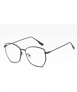 Oversized Classic style Sunglasses for Women metal PC UV 400 Protection Sunglasses - Black White - CN18T2UKHUT $25.49