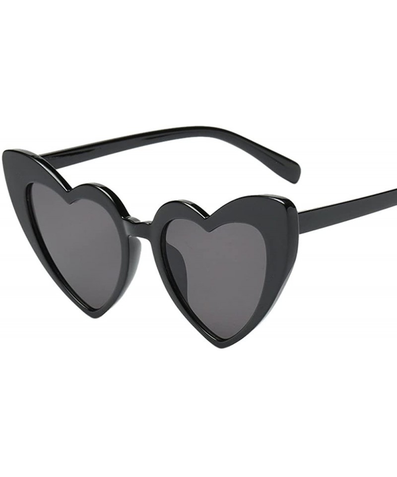 Wayfarer Women Retro Fashion Heart-shaped Shades Sunglasses Integrated UV - 5134e - CW18RS4X4Z5 $9.09