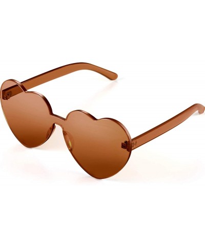 Butterfly Heart Shape Sunglasses Party Sunglasses - Brown - CH18UN644EY $11.49
