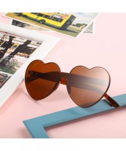 Butterfly Heart Shape Sunglasses Party Sunglasses - Brown - CH18UN644EY $11.49