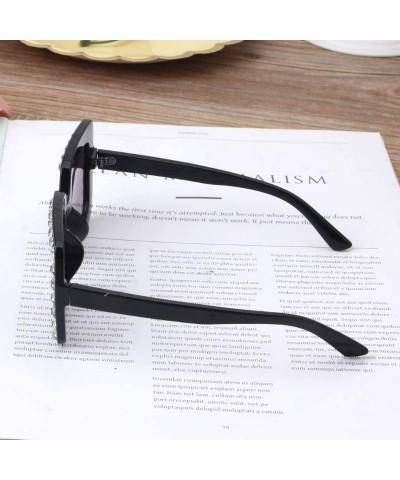 Oversized Luxury Rhinestone Kids Sunglasses Square Sun Glasses Children Baby Boys Girls Oculos De Sol Feminino - 5 - C4197Y7D...