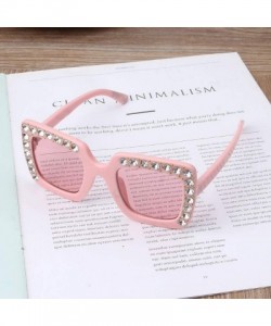 Oversized Luxury Rhinestone Kids Sunglasses Square Sun Glasses Children Baby Boys Girls Oculos De Sol Feminino - 5 - C4197Y7D...