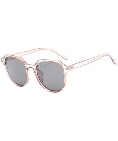 Aviator Sunglasses Protection Polarized Fashion - Gray - CX19648WUX3 $11.02