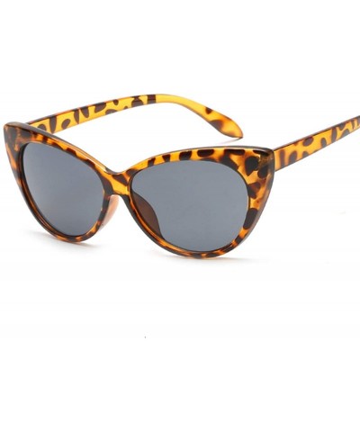 Cat Eye Small Classic Women Sunglasses Vintage Luxury Plastic Cat Eye Sun Glasses UV400 Fashion - Black Gray - CT1984AUOMW $2...