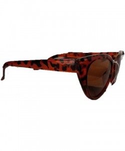 Cat Eye Cat Eye style sunglasses (Dark Brown Cheetah print) - CC18RRNS8IW $11.93