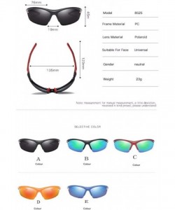 Aviator Polarized sunglasses Outdoor cycling sport dazzling Sunglasses windbreak bicycle mountaineering glasses - C - CY18Q92...